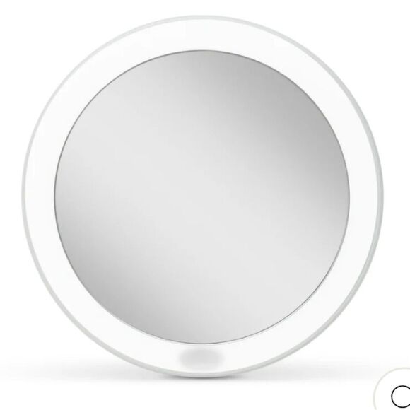 Zadro Rechargeable Compact LED Mirror w/Carrying Pouch- Grey - Picture 3 of 12